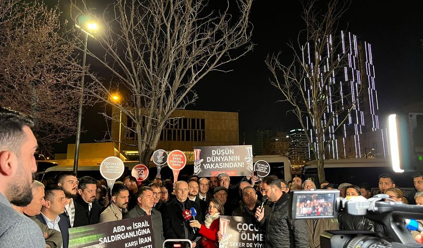 CHP’den ABD Büyükelçiliği önünde ‘Savaşa dur de’ çağrısı