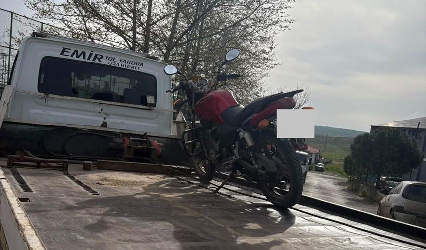Abart egzoz kullanan motosiklet sürücüsüne para cezası