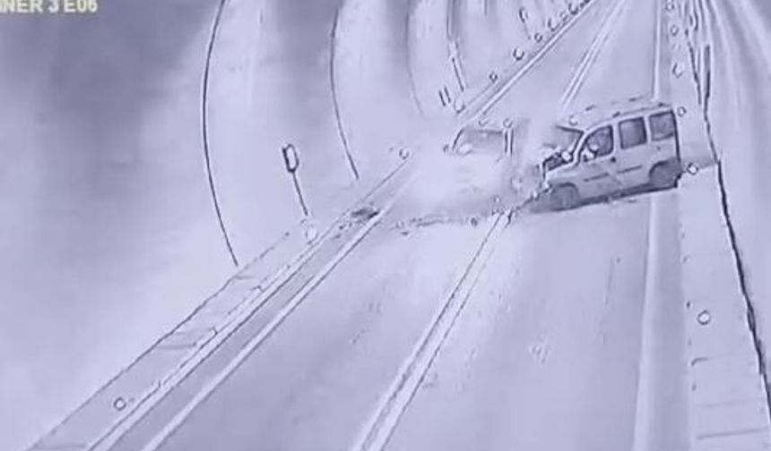 Artvin'de feci tünel kazası