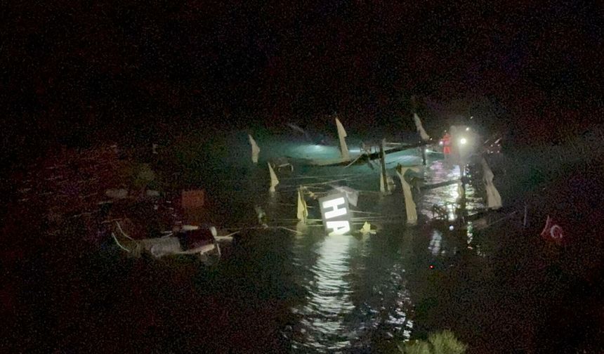 Fethiye’de fırtına faciası: Tur teknesi battı, 1 kişi kayıp