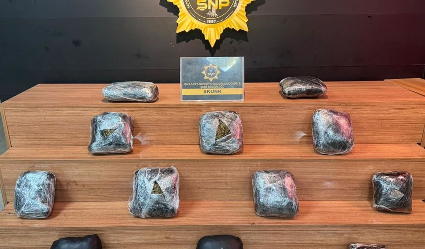 Şanlıurfa'da uyuşturucu operasyonu