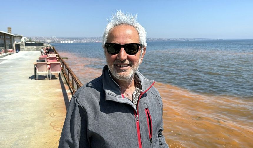 Tekirdağ'da deniz turuncu renge büründü