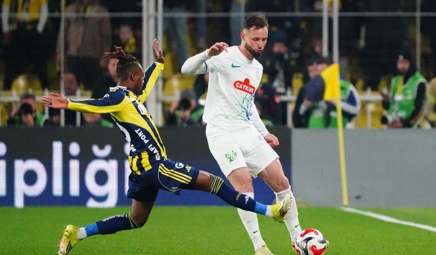 Fenerbahçe zirve yarışında son dakikalarda yara aldı