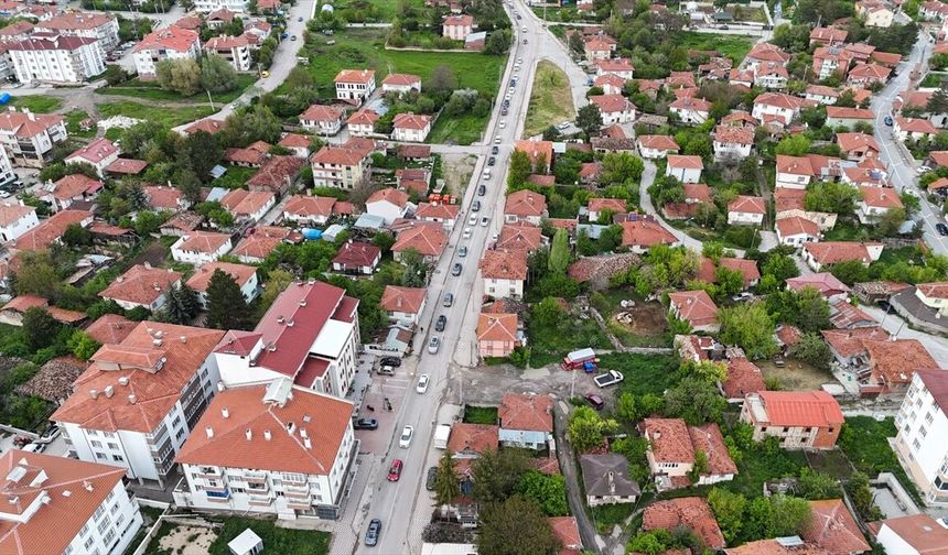 Çerkeş İlçede Trafik Yoğunluğu
