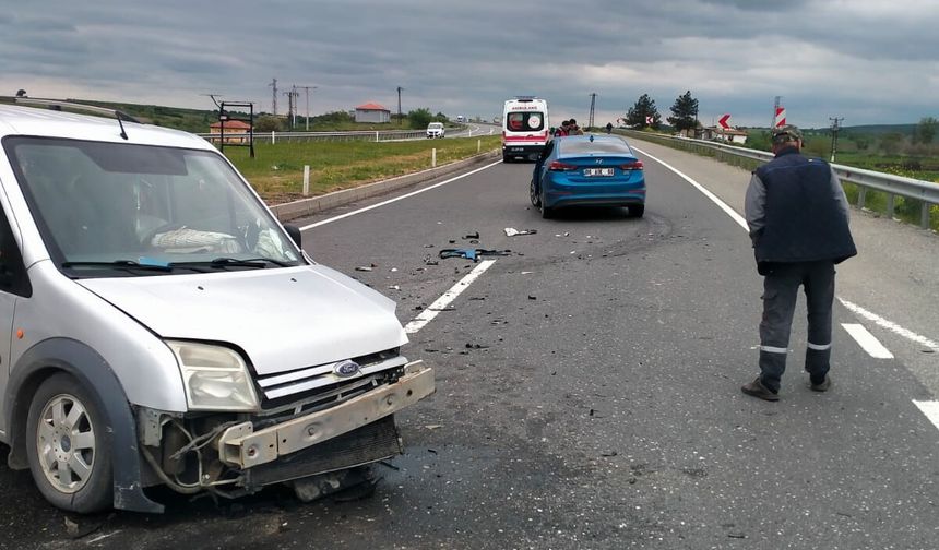 Enez Kaymakamı trafik kazası geçirdi!