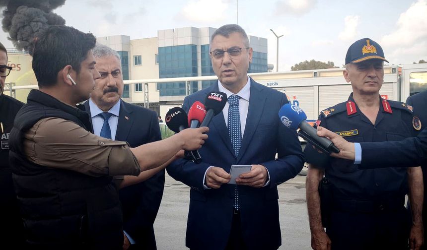 Mersin Valiliği’nden yangına ilişkin açıklama