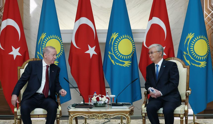 Cumhurbaşkanı Erdoğan ve Kazakistan Cumhurbaşkanı Tokayev'den önemli görüşme