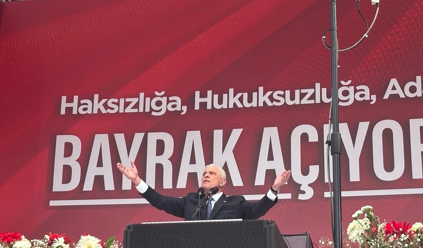 Dervişoğlu’ndan Ankara’da “Bayrak Açma” mitingi: “Terörsüz Türkiye yalanıyla ülke bölünmek isteniyor”