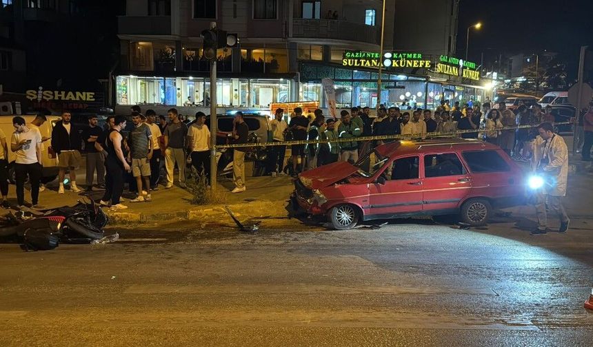 Motosiklet Otomobille Çarpıştı! Sürücüsü Ağır Yaralı
