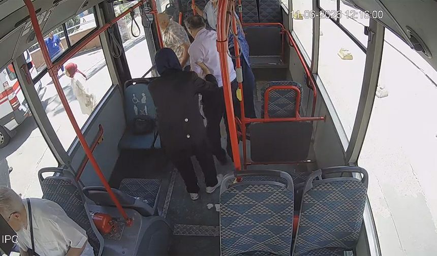 Otobüste fenalaşan yolcu için güzergah değiştirildi