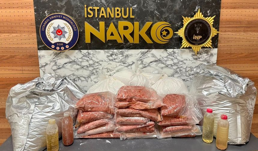 Bayrampaşa'da uyuşturucu imalathanesine operasyon
