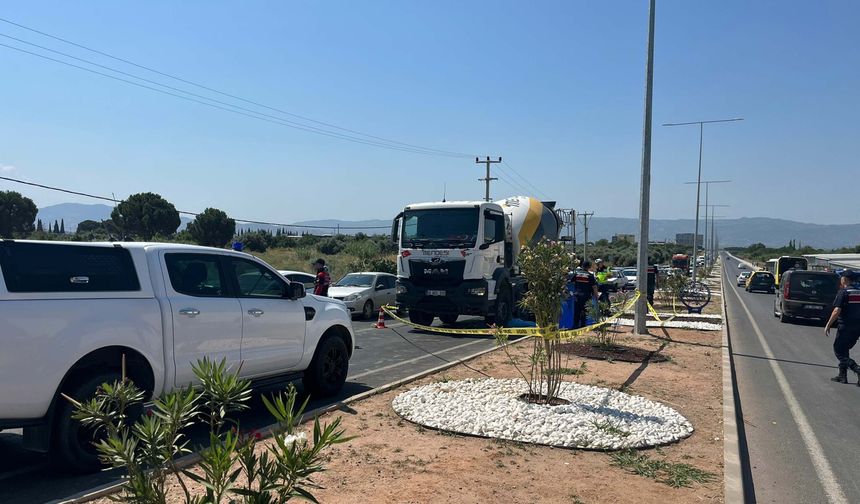 Beton mikserinin çarptığı yaya hayatını kaybetti