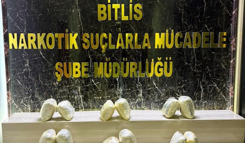Bitlis'te uyuşturucu operasyonu: 8 kilo skunk ele geçirildi