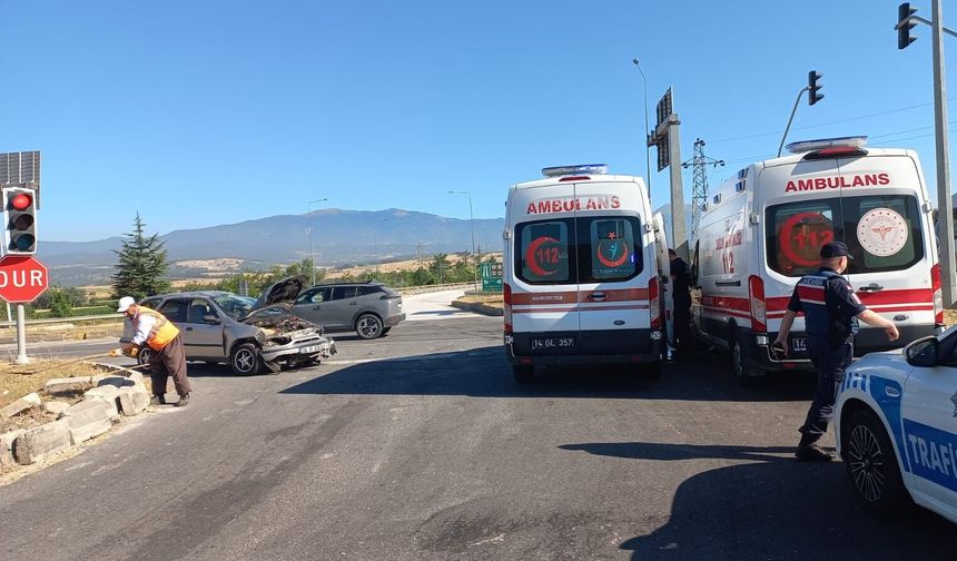 Bolu'da korkutan otomobil kazası: 5 yaralı