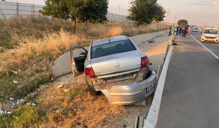 Edirne'de otomobiller çarpıştı: 1 yaralı