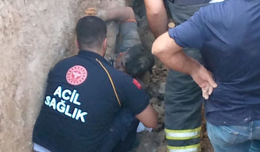 Göçük altında kalan işçi kurtarıldı