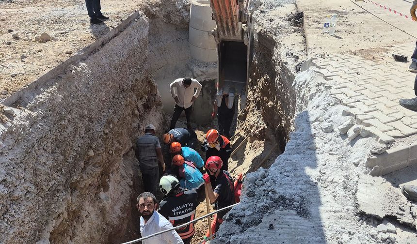 Malatya'da altyapı çalışmasında göçük meydana geldi: 2 ölü