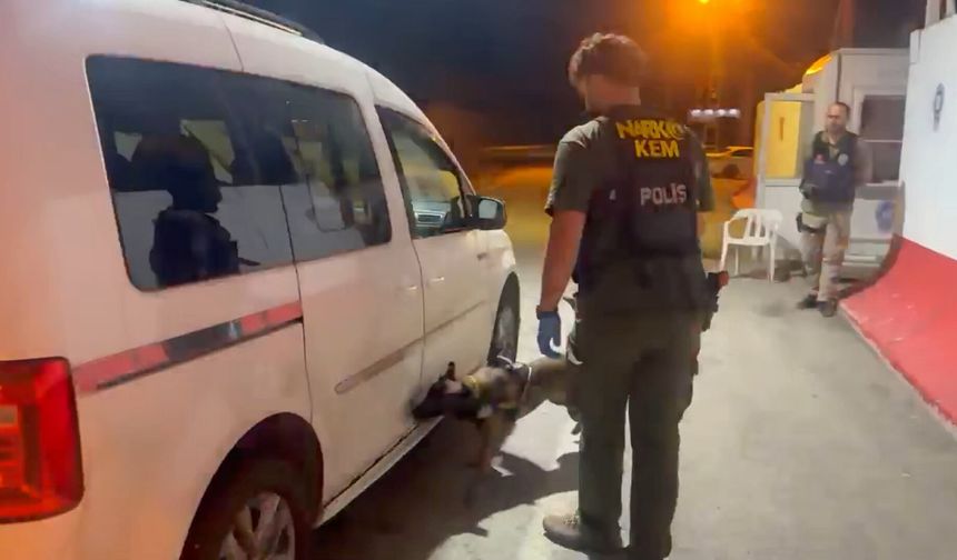 Malatya'da durdurulan araçta bir kilo uyuşturucu bulundu