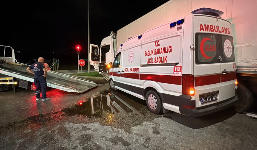 Samsun'da feci TIR kazası: