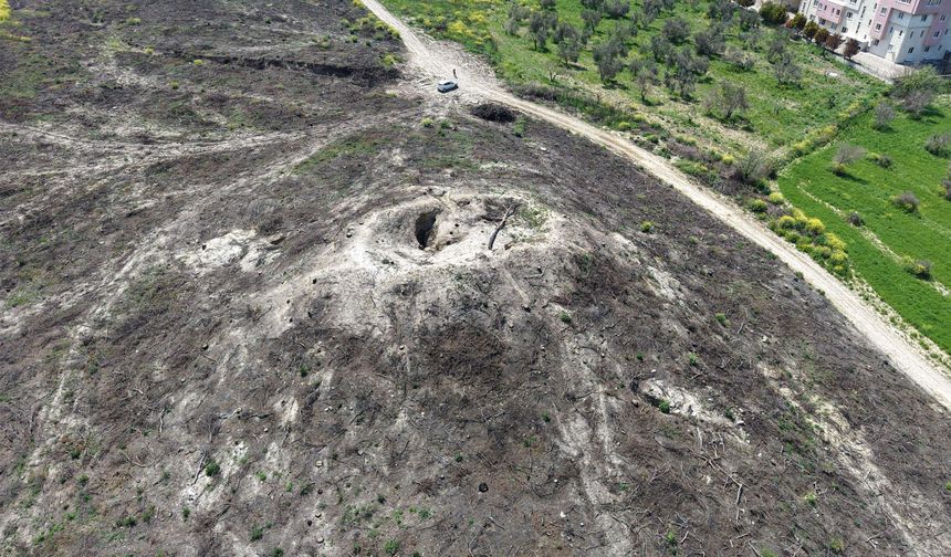 Çanakkale’de definecilerin hedefi olan tümülüste arkeolojik kazı yapılacak