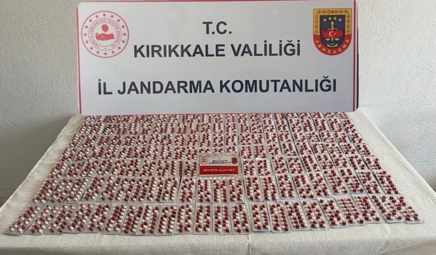 Kırıkkale’de uyuşturucu operasyonu: 2 bin 486 sentetik hap ele geçirildi