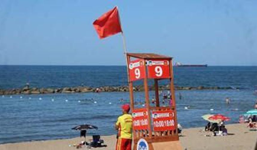 O ilde denize girişler yasaklandı