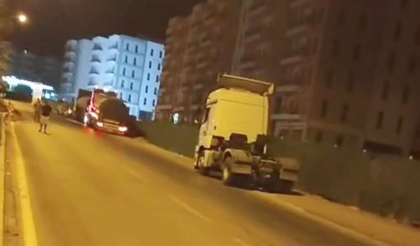 Seyir sırasında tanker yandı