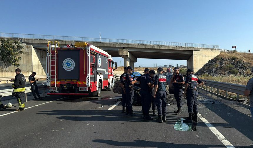 Tekirdağ'da otomobil kazası: 1 ölü