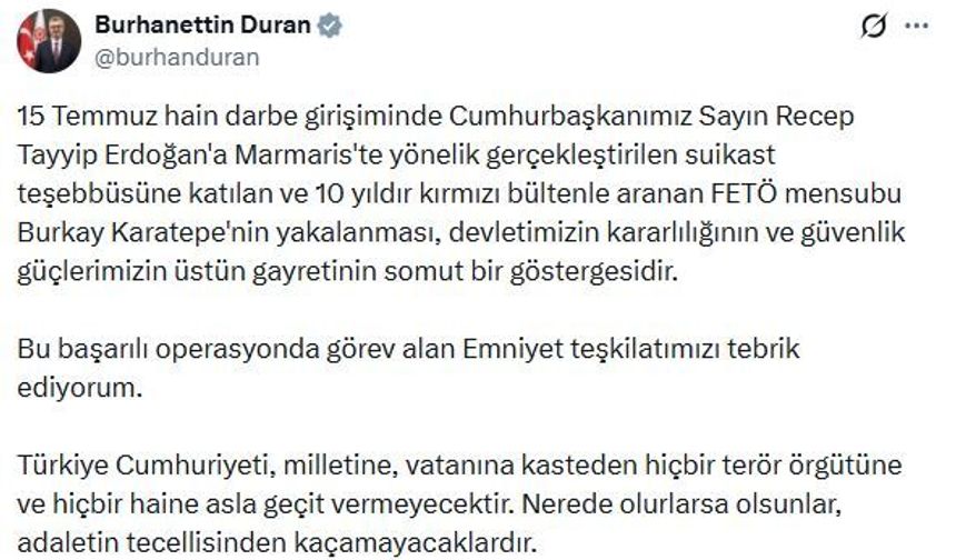 "Türkiye Cumhuriyeti hiçbir haine geçit vermeyecektir"