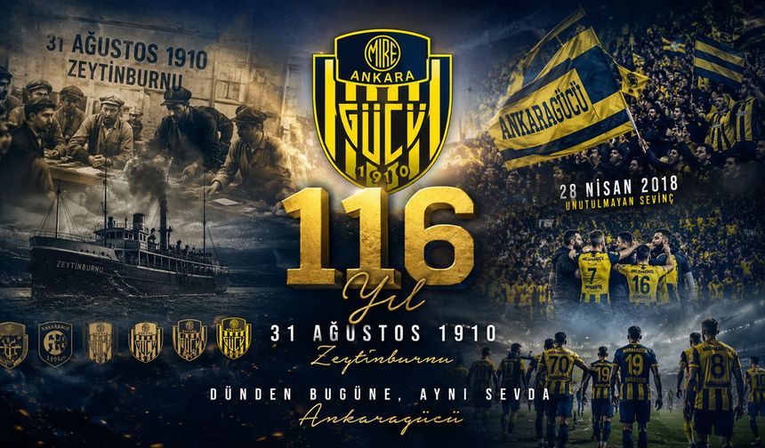 Ankaragücü'nden 116 yıllık geçmişine duygusal yolculuk