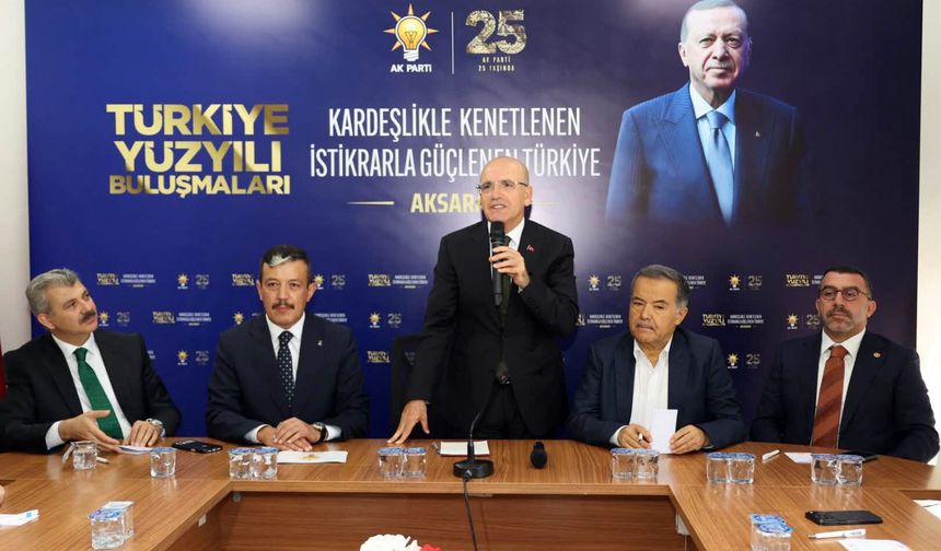 Bakan Şimşek Aksaray'da temaslarda bulundu