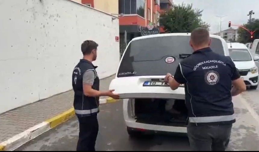 Balıkesir'de göçmen kaçakçılığı operasyonu