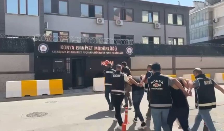 Konya'da düzenlenen 'Kıskaç' operasyonda 20 kişi gözaltına alındı