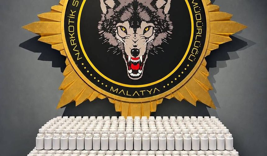 Malatya'da sentetik hap ele geçirildi!