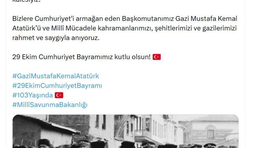 MSB’den 29 Ekim’e Özel Video Klip: “Cumhuriyet’in Aşılmaz Kalesiyiz”