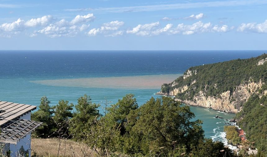 Sağanak sonrası deniz kahverengiye döndü