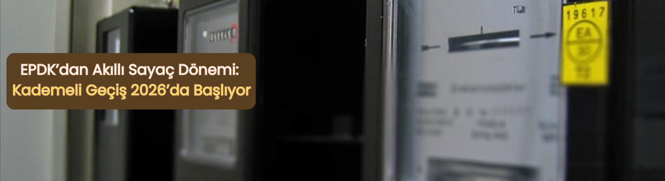 EPDK’dan Akıllı Sayaç Dönemi: Kademeli Geçiş 2026’da Başlıyor