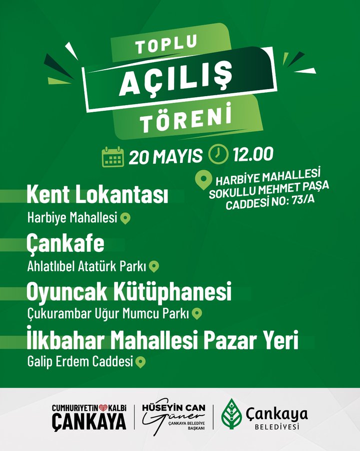 Çankaya Belediyesi Açılış