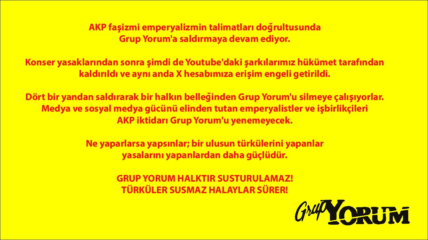 Grup Yorum Açıklama