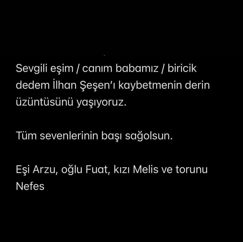 Ilhan Şeşen Açıklama