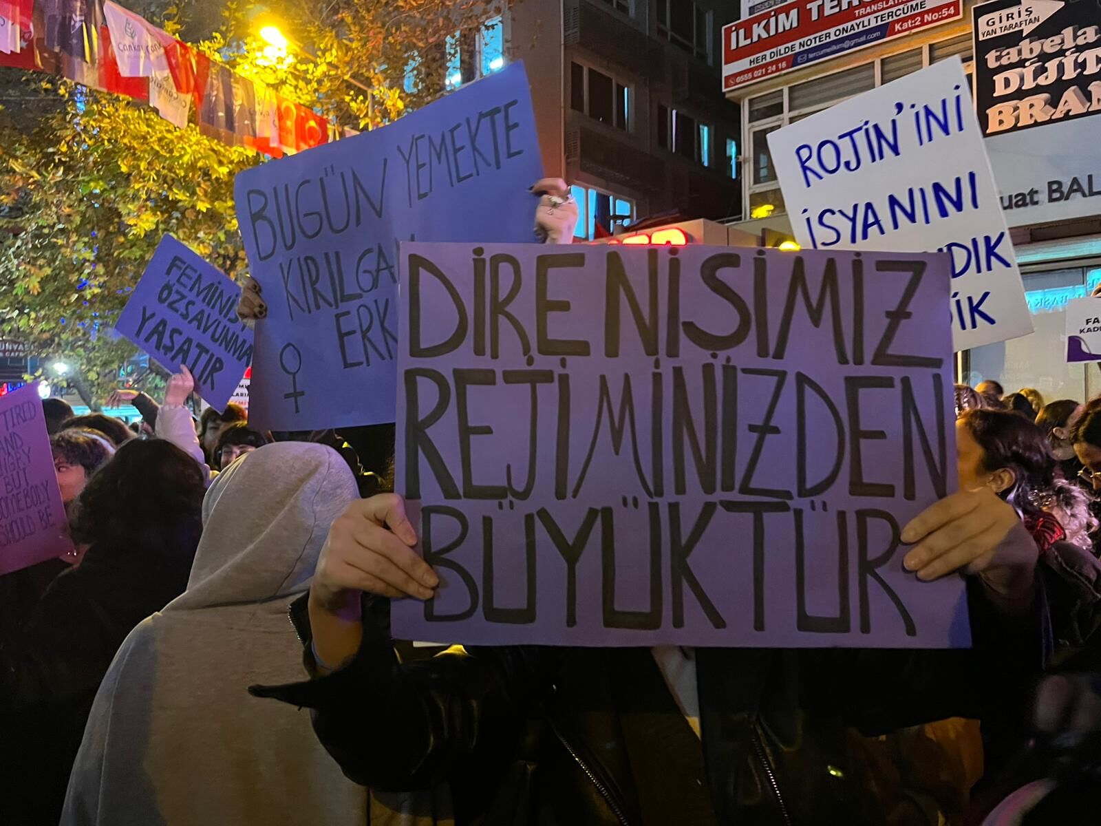 Kadınların isyanı Ankara sokaklarında yankılandı