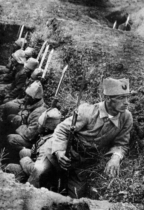 Turkish Infantry In Trench