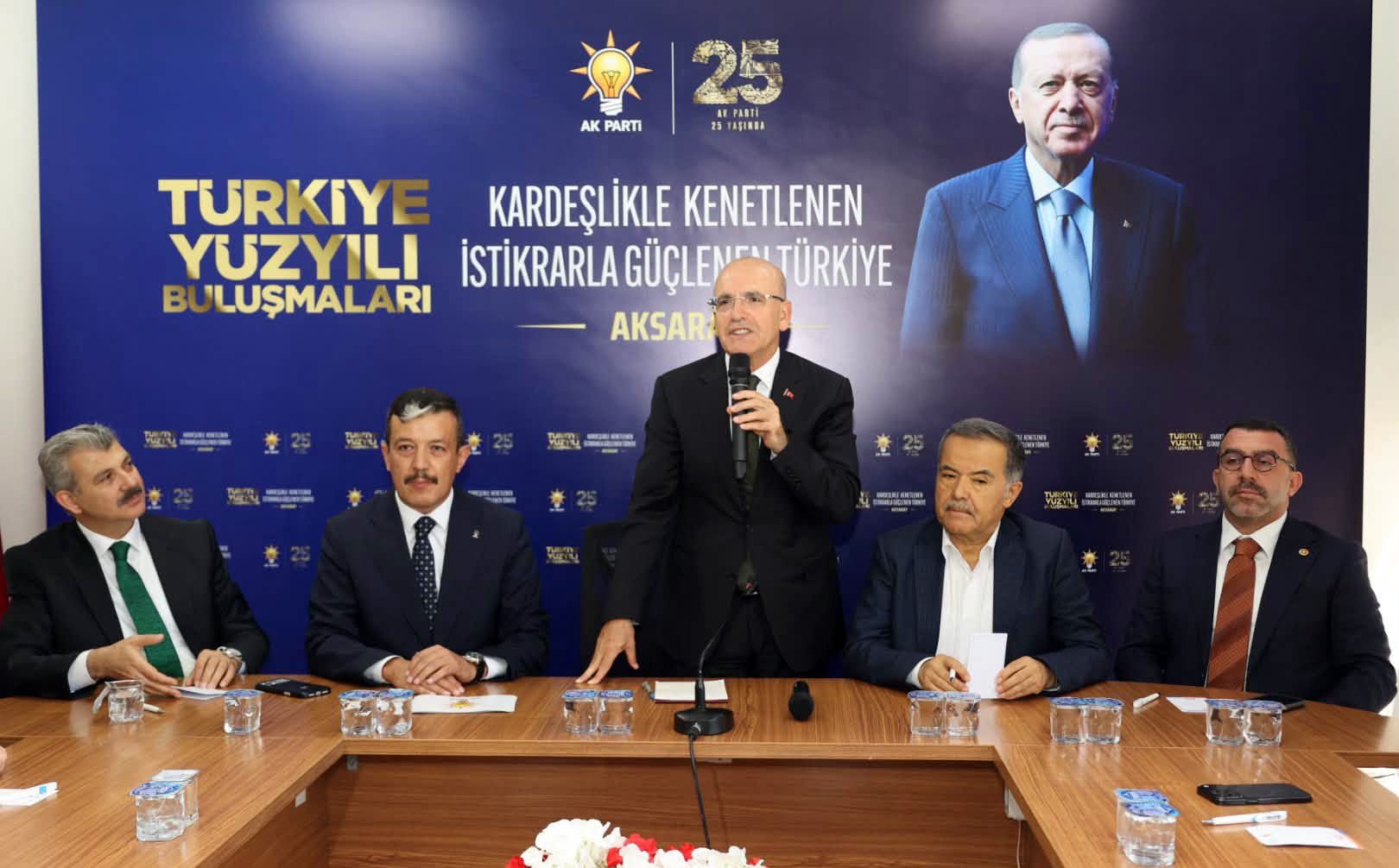 Bakan Şimşek Aksaray'da temaslarda bulundu