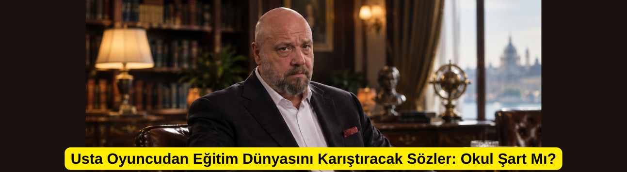 Usta Oyuncudan Eğitim Dünyasını Karıştıracak Sözler: Okul Şart Mı?