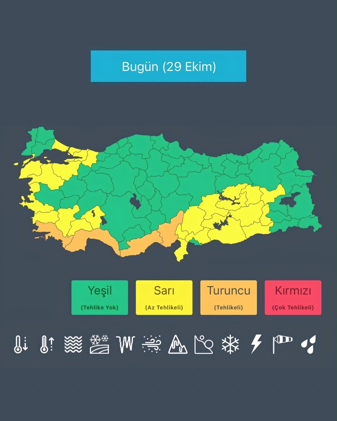 Bakan Çiftçi'den bugün için yağış uyarısı